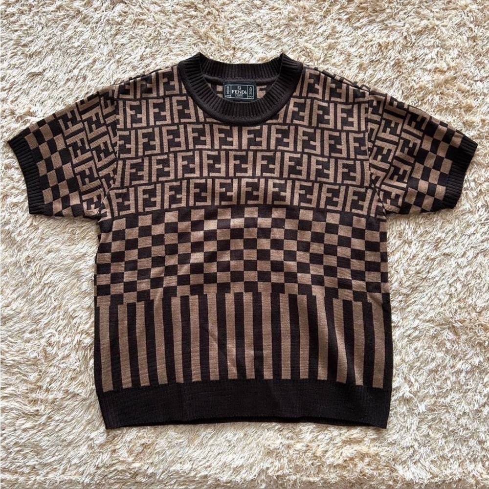 Fendi Women’s vintage brown wool sweater